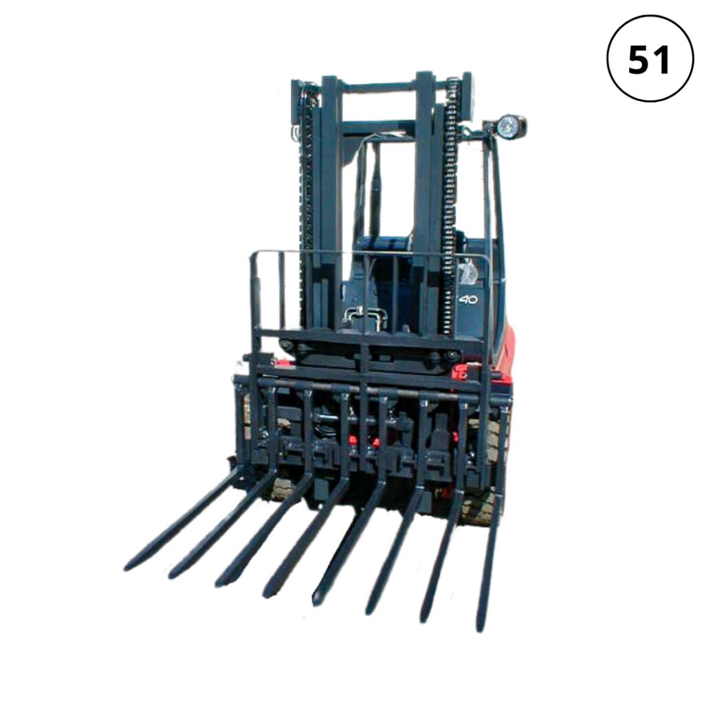 Single Block Fork Attachment, Block Brick Attachment, Heavy-Duty